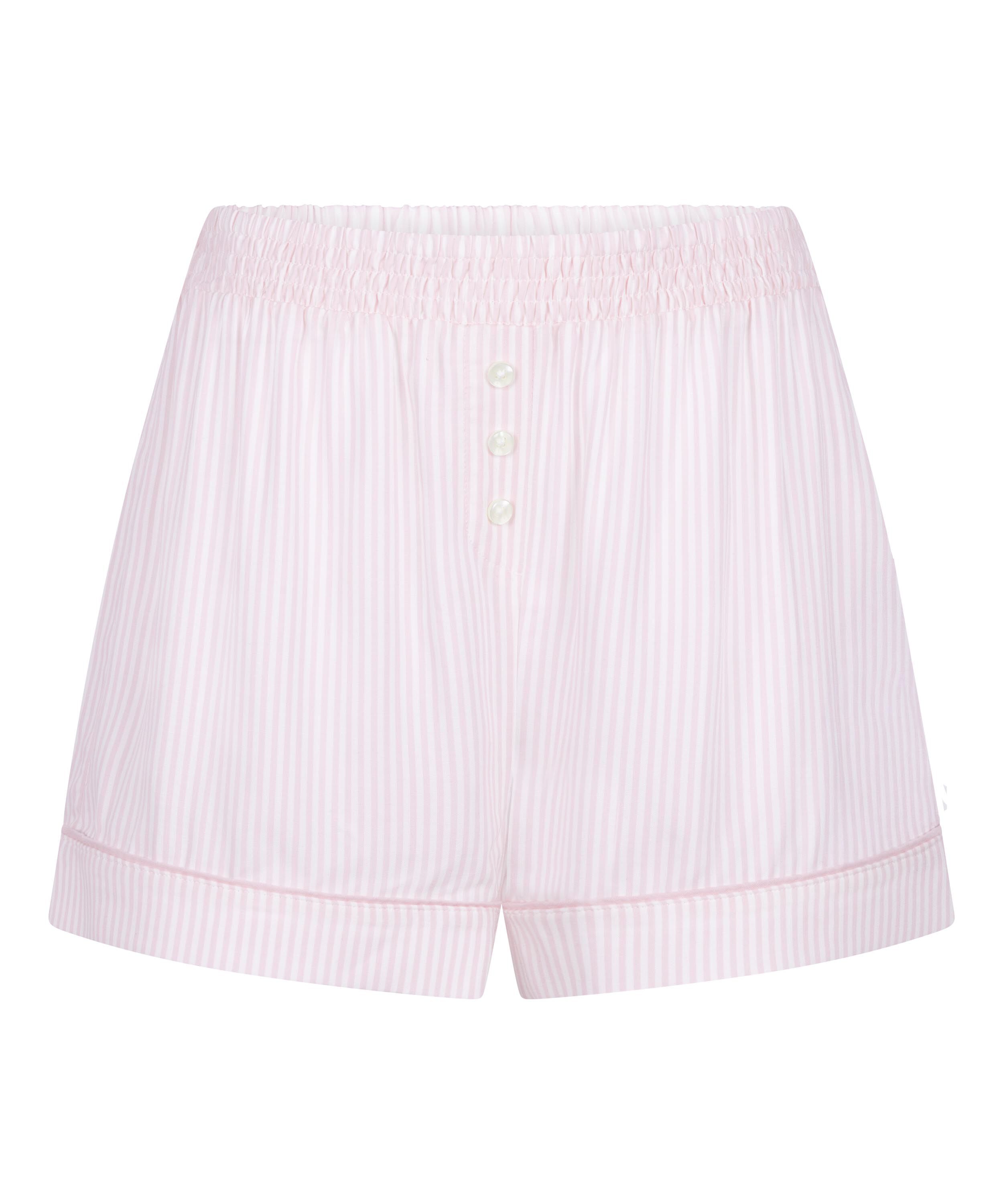 Short de pyjama tiss&eacute;, Rose