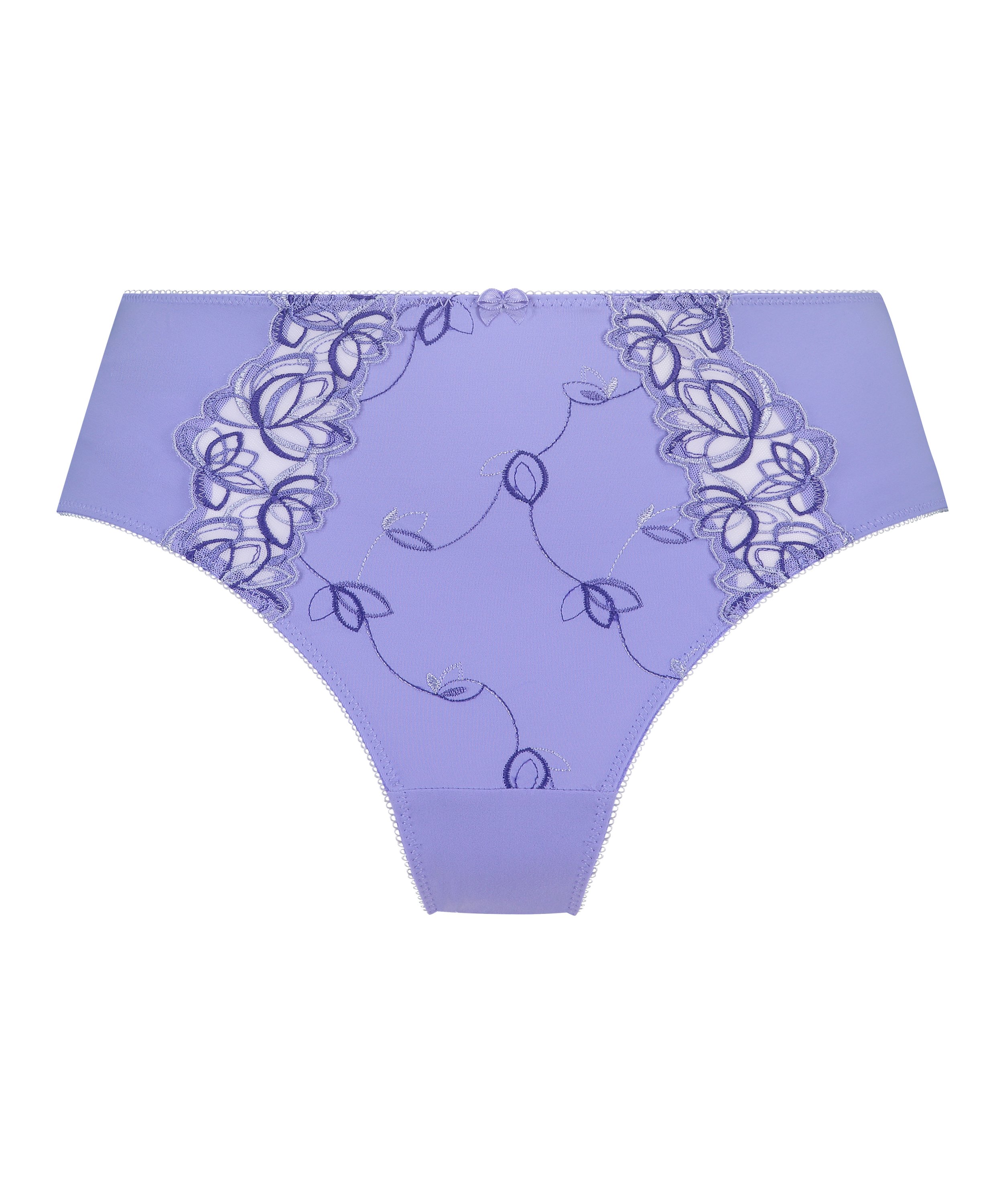 Slip taille haute Diva, Pourpre, main