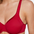 Soutien-gorge à armatures non-préformé Satin fleece, Rouge