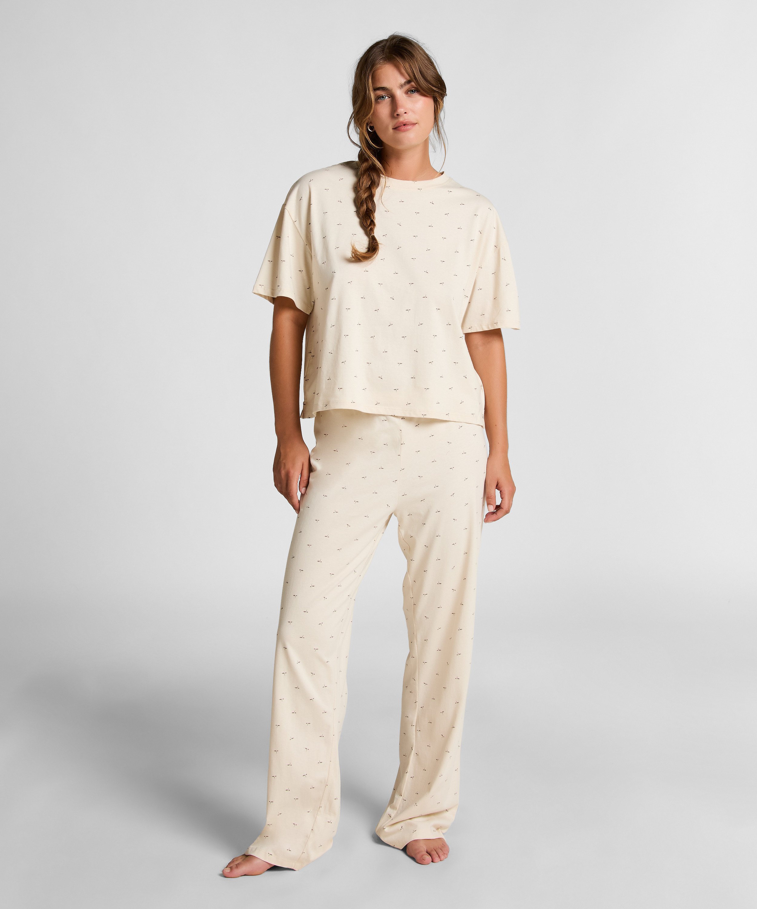 Pyjama set, Blanc, main