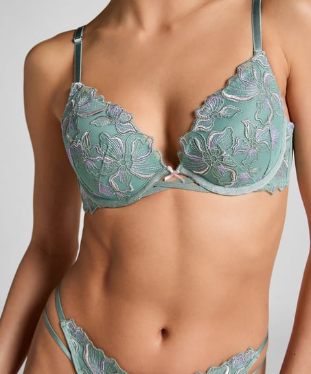 Soutien-gorge &agrave; armatures rembourr&eacute; Lauren, Vert
