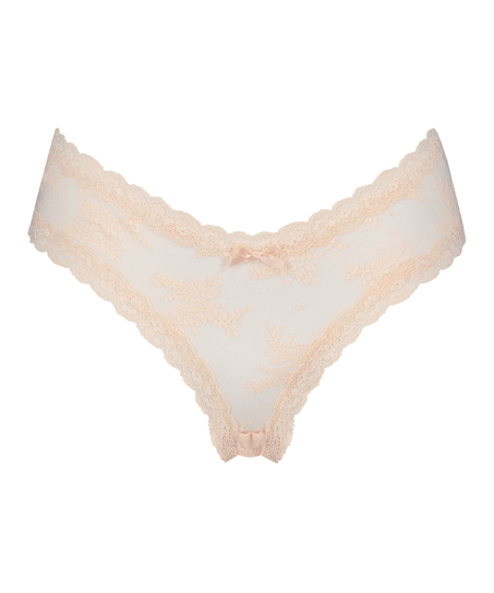 Brazilian V-shape mesh, Roze