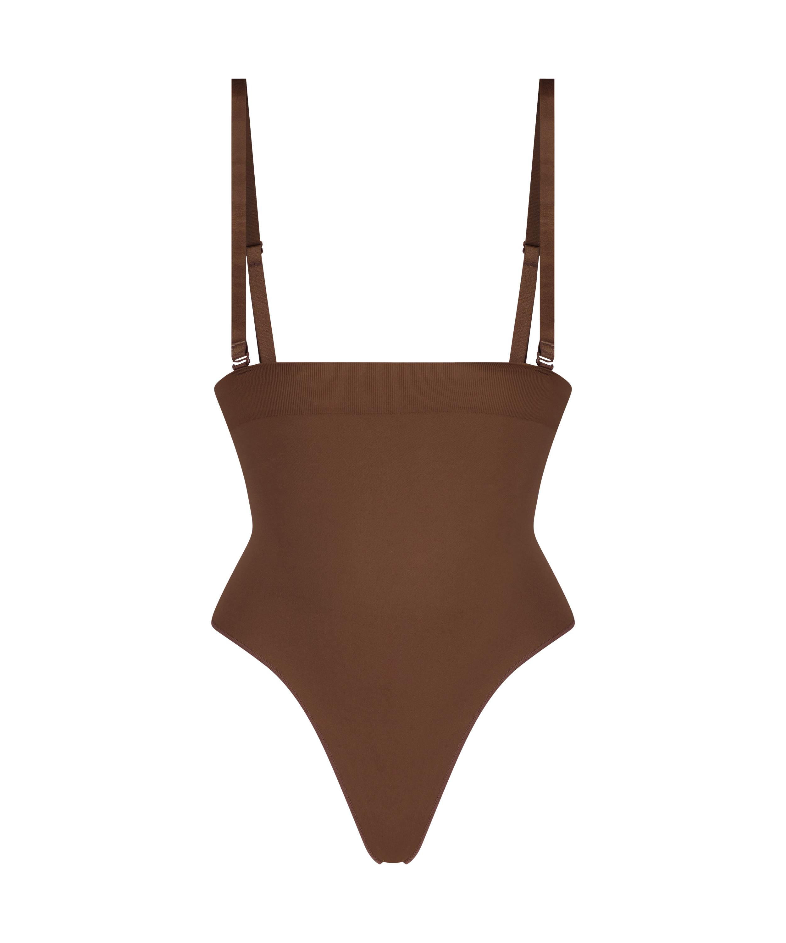 Naadloze corrigerend string met hoge taille, Rood, main