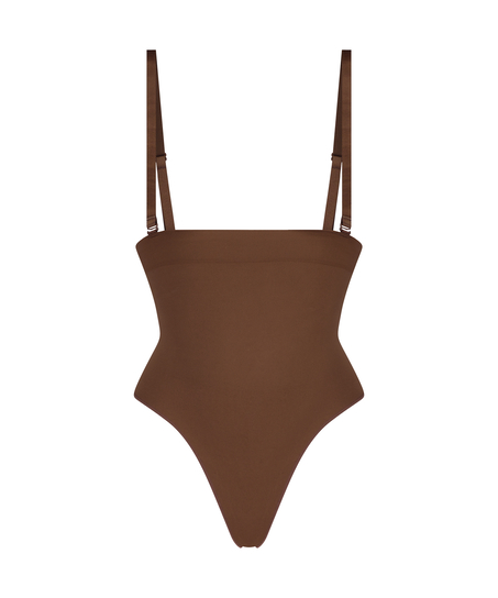 Naadloze corrigerend string met hoge taille, Rood