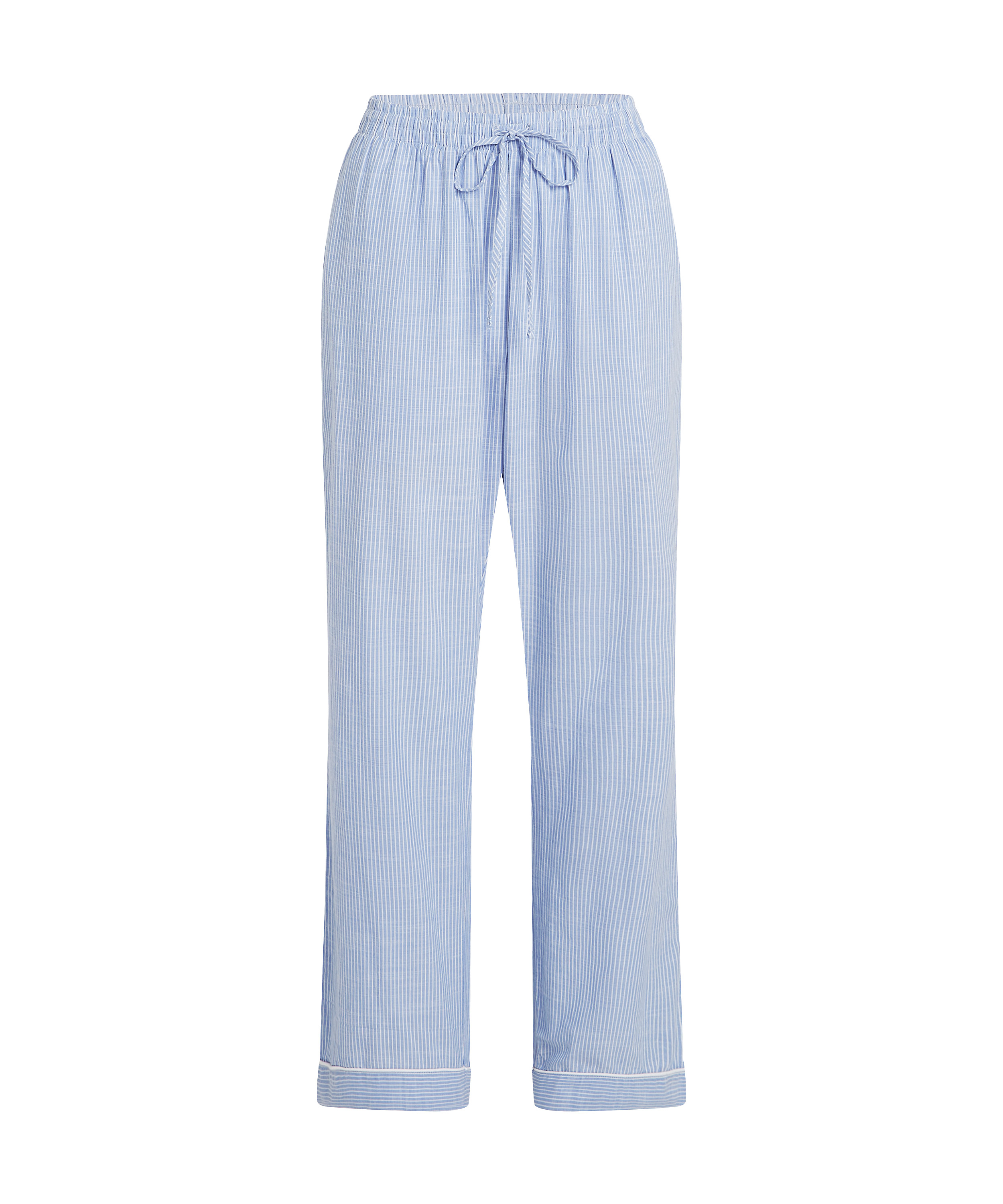 Pantalon en coton, Bleu, main