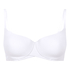 Soutien-gorge &agrave; armatures rembourr&eacute; en coton, Blanc
