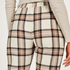 Petite Pyjamabroek Twill Check, Beige