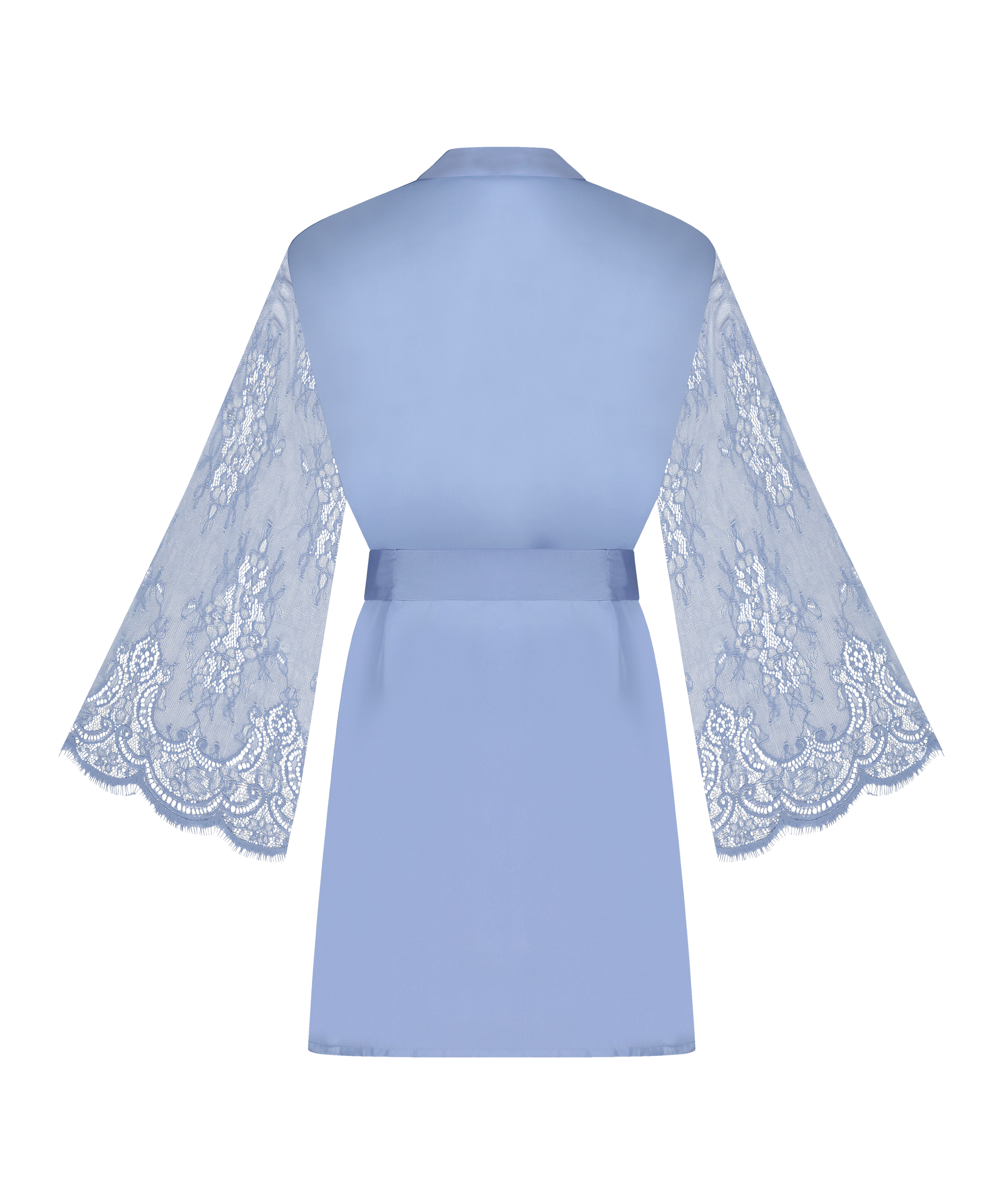 Kimono Satin, Blauw, main