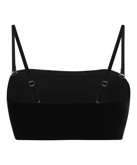 Bandeau Bralette Smooth, Zwart