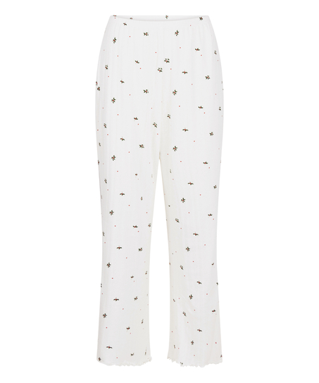 Pantalon de pyjama Pointelle, Blanc