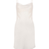 Robe nuisette en satin Minimal, Blanc