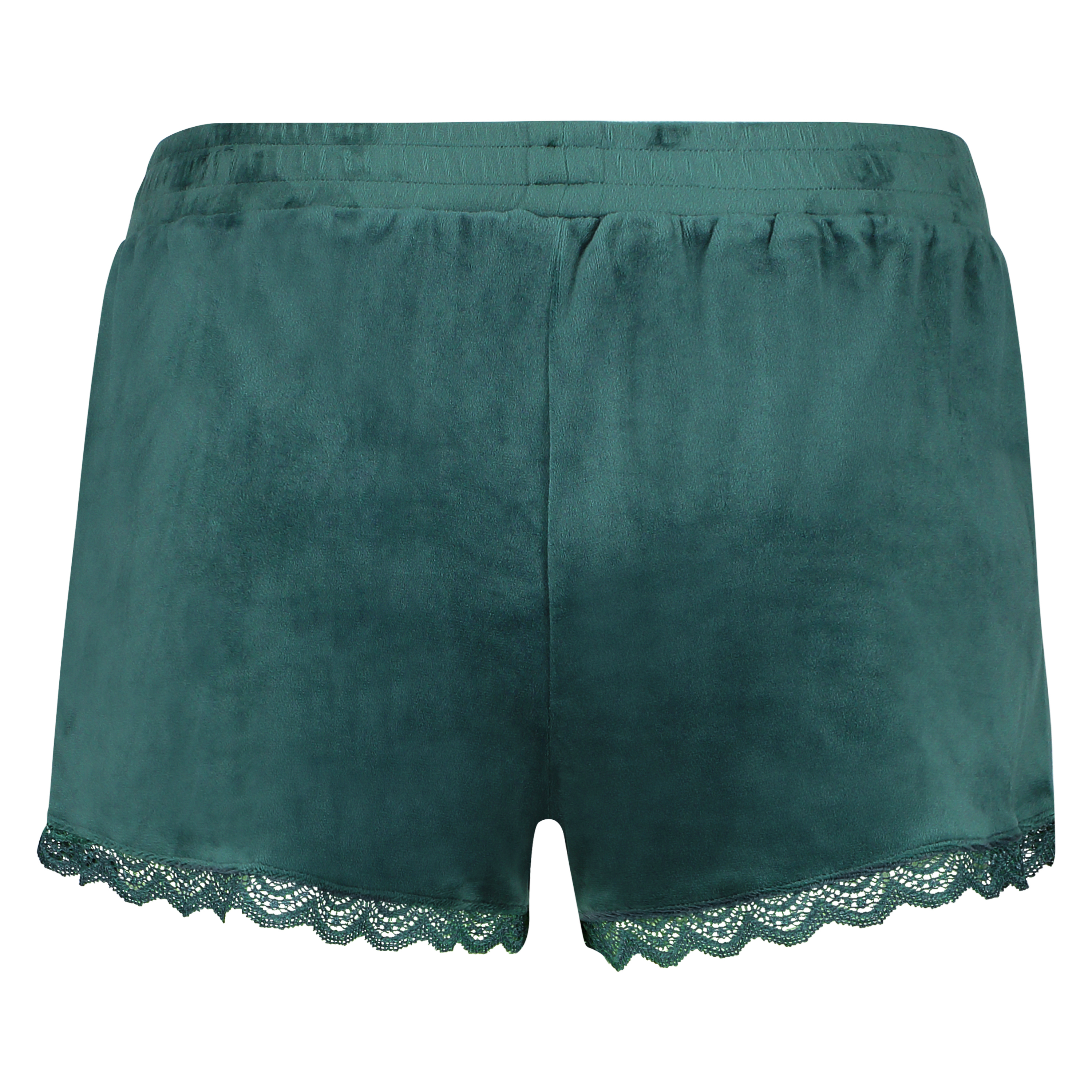 Pyjama short velours, Groen, main