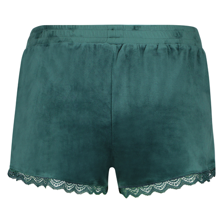 Pyjama short velours, Groen
