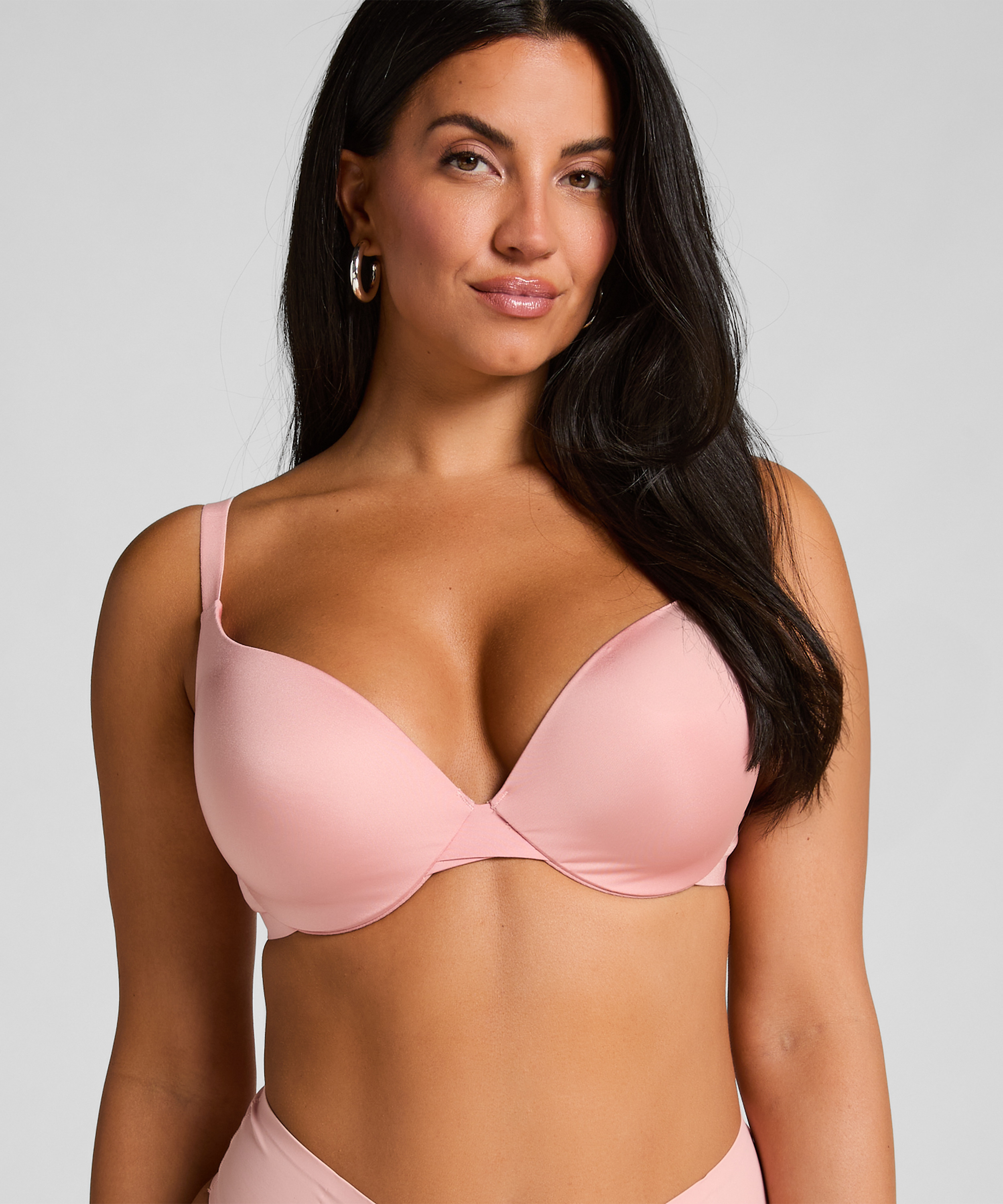 Voorgevormde push-up beugel bh Smooth, Roze, main