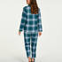 Lange pyjama set, Blauw