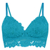 Soutien-gorge pr&eacute;form&eacute; sans armatures longline Shiloh, Bleu