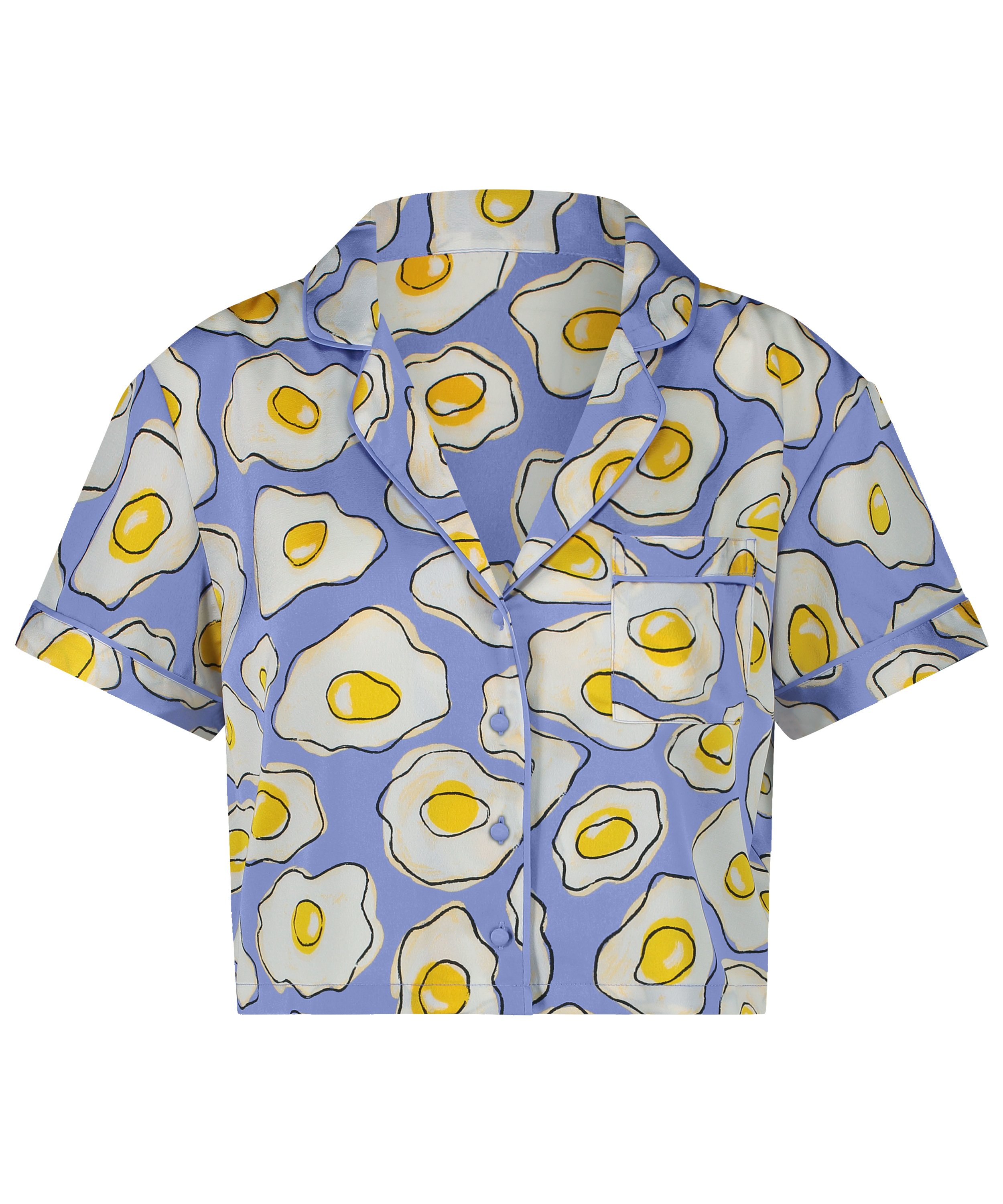 Veste &agrave; manches courtes en satin, Pourpre, main