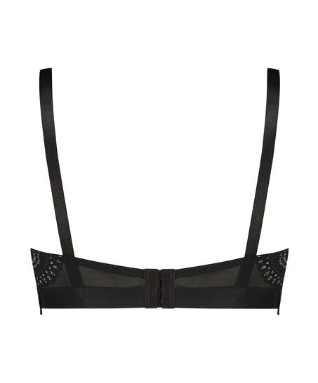 Voorgevormde longline beugel bh Donna Sparkle, Zwart