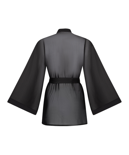 Kimono Maxime Tulle, Zwart