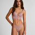 Soutien-gorge &agrave; armatures rembourr&eacute; longline Essie, Pourpre