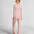 Pantalon de pyjama Pointelle, Rose