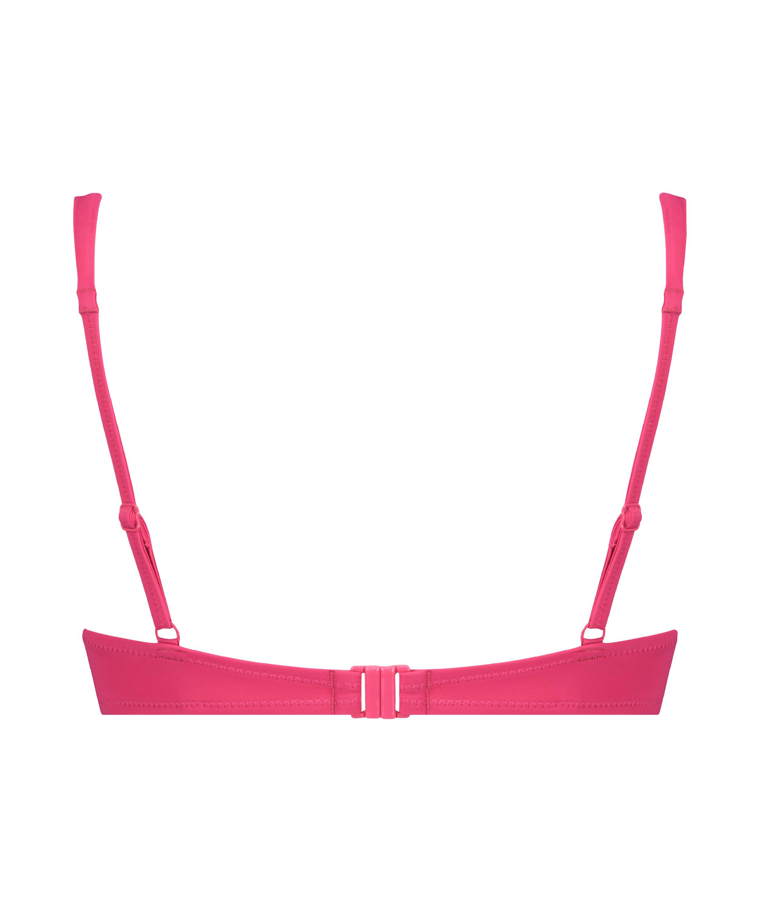 Voorgevormde push-up beugel bikinitop Luxe Cup A - E, Roze, main
