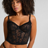 Soutien-gorge à armatures non rembourré longline Darcy, Noir