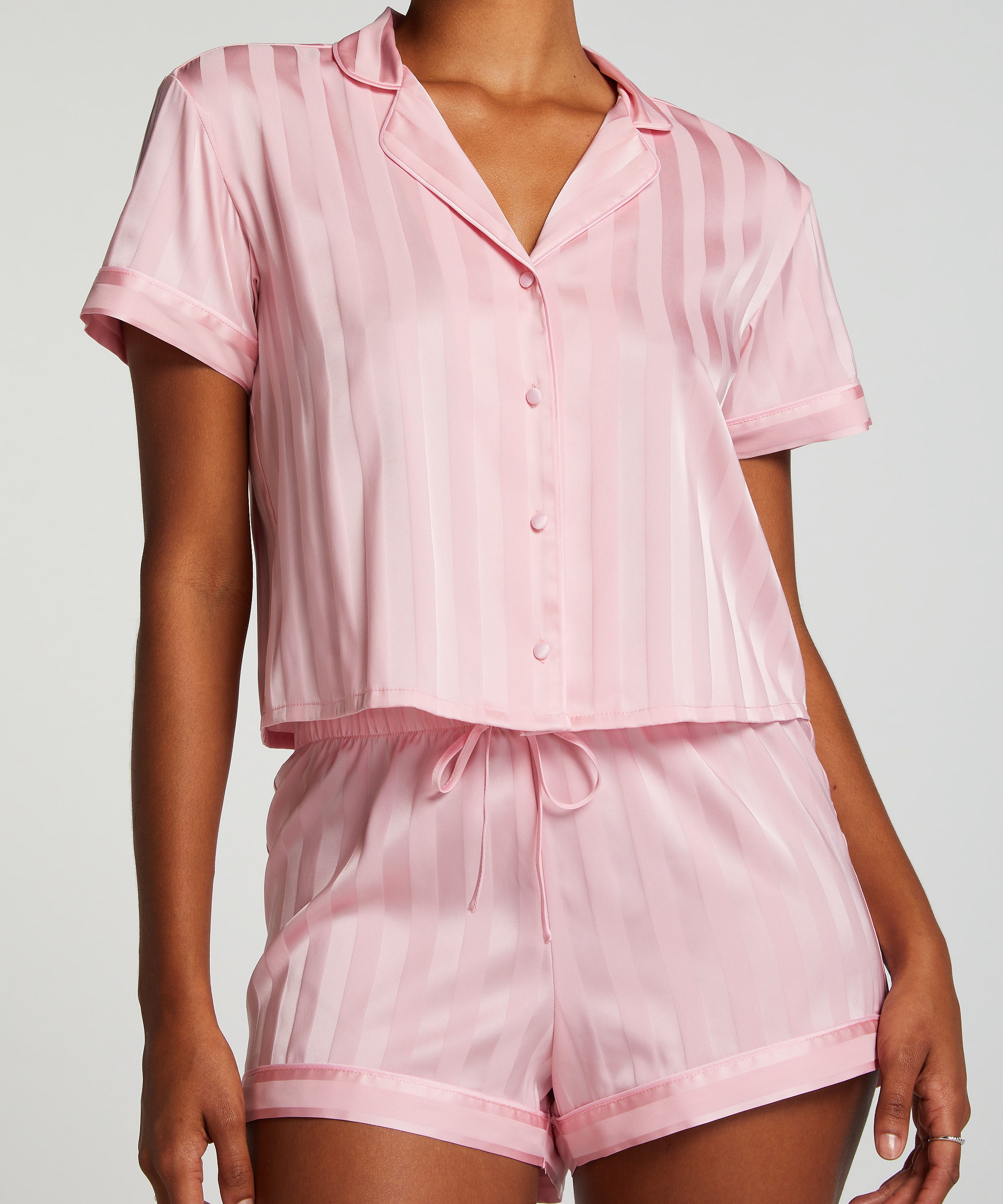 Pyjamaset Satin, Roze, main