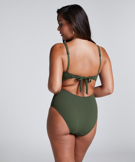 Maillot de bain Relief, Vert