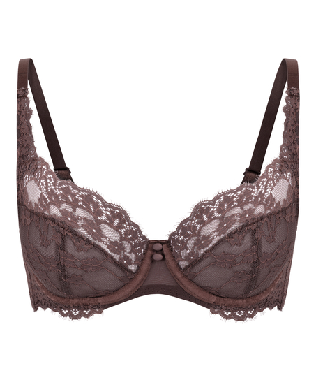 Soutien-gorge &agrave; armatures non-pr&eacute;form&eacute; Daisy, Brun