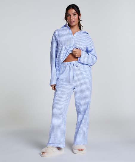 Pantalon de pyjama en Coton, Bleu