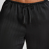 Pantalon &agrave; rayures en satin, Noir