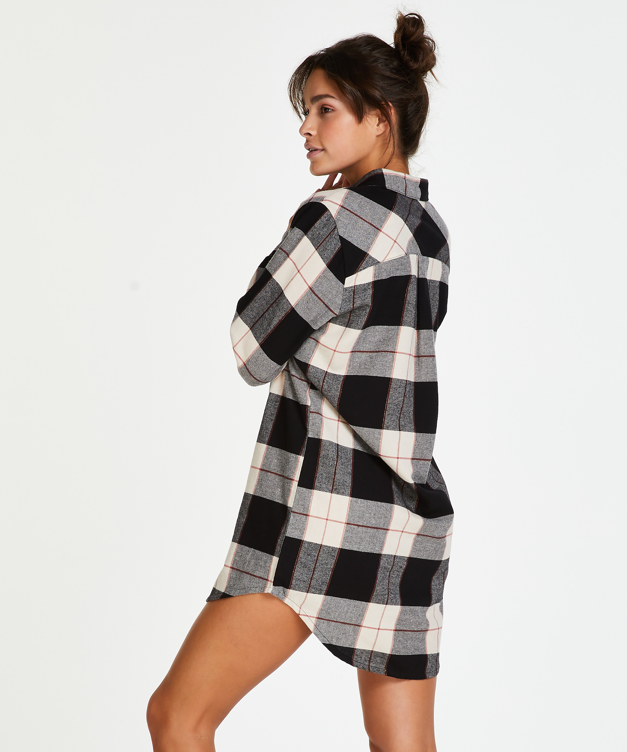 Lange mouwen Menshirt, Zwart, main