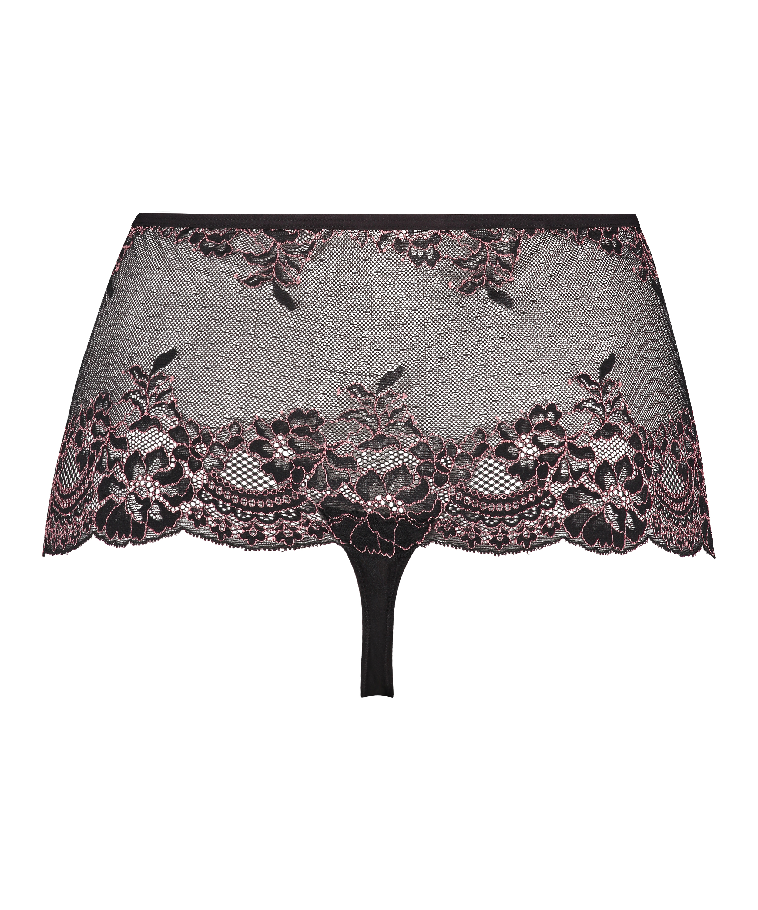 Boxerstring Doriane Curvy, Zwart, main