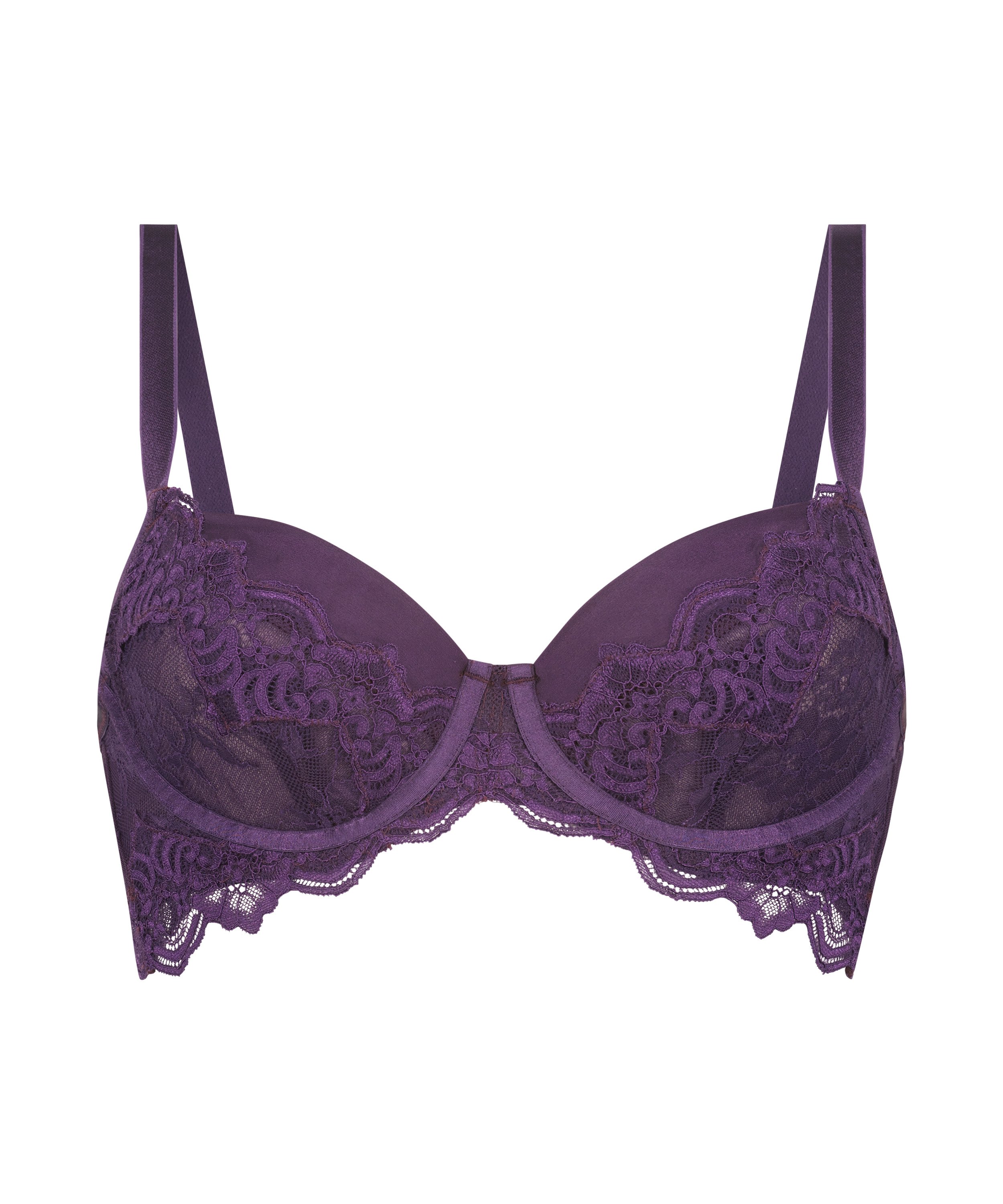 Soutien-gorge rembourré à armatures Sienna, Pourpre, main