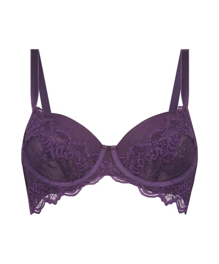 Soutien-gorge rembourré à armatures Sienna, Pourpre