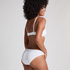 Soutien-gorge &agrave; armatures non-rembourr&eacute; Pointelle, Blanc