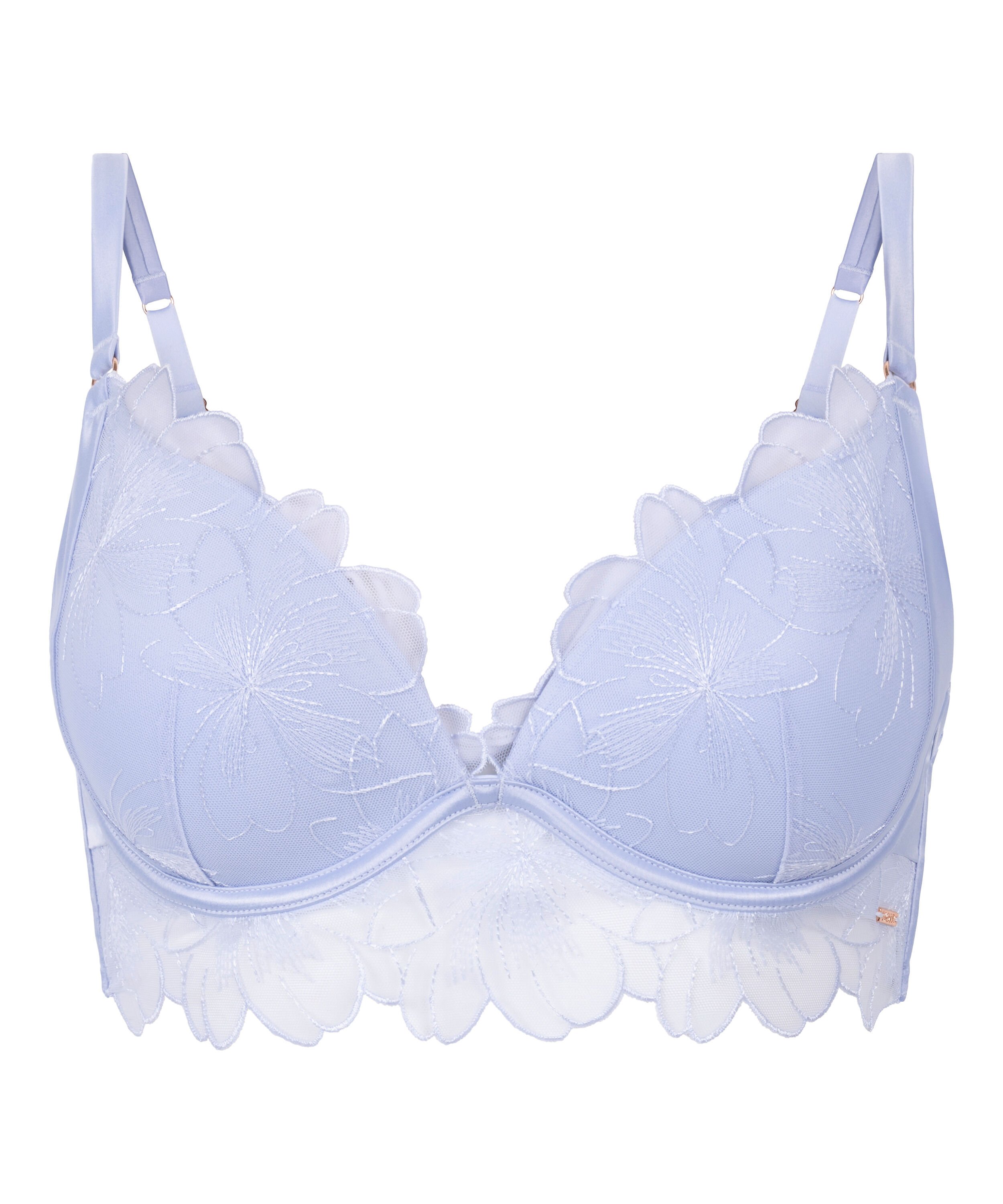 Voorgevormde push-up beugel bh  Emilia, Blauw