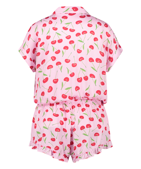 Onesie Teddy Cherry, Roze