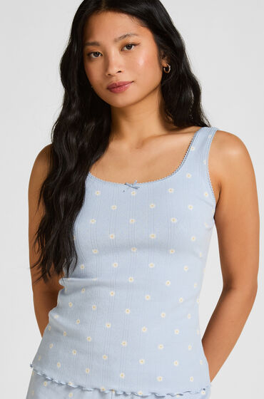 Hunkemöller Pointelle Singlet Blauw