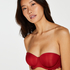 Voorgevormde strapless beugel bh Angie, Rood