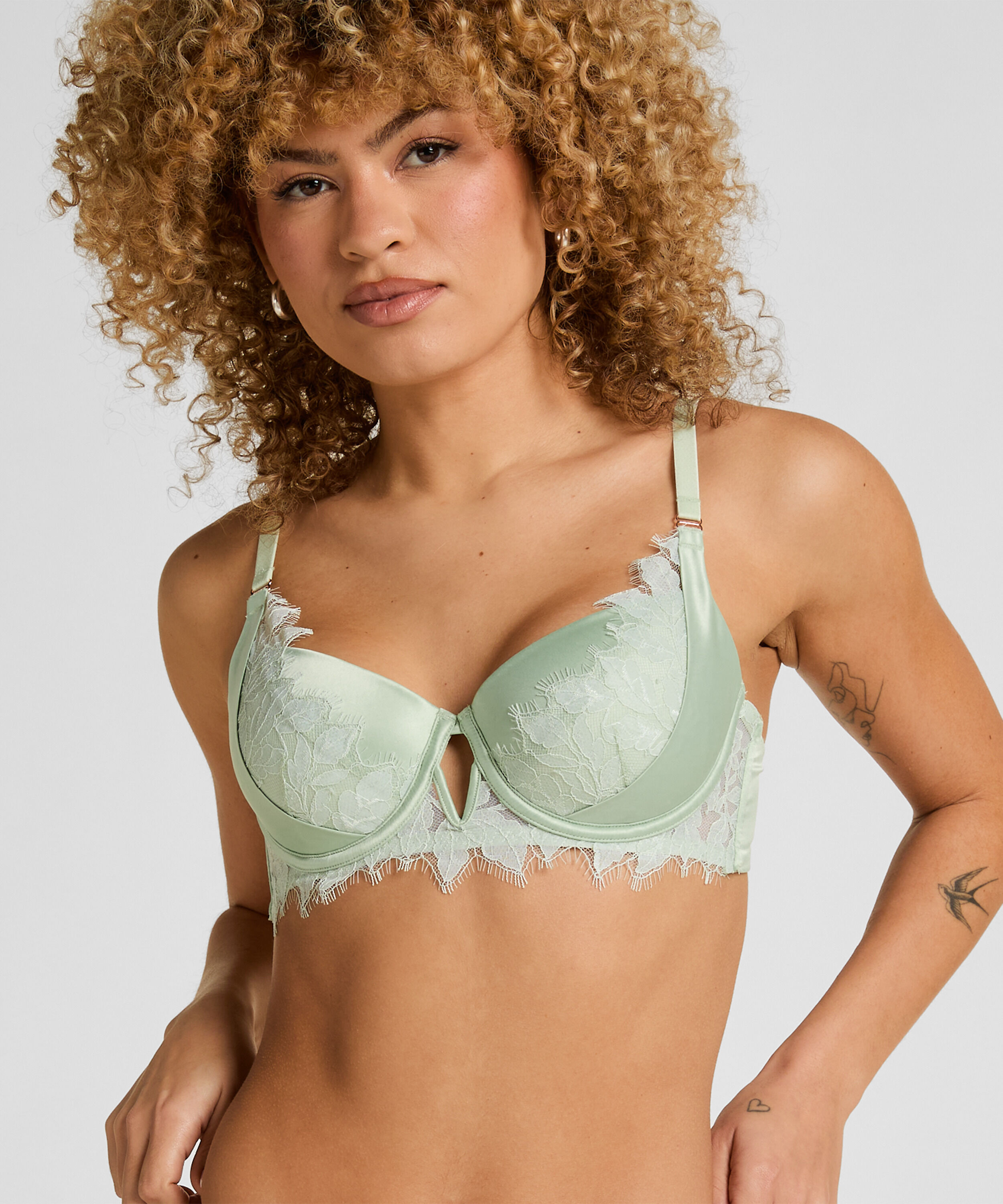 Soutien-Gorge Malou Armatures Rembourré, Vert Soutien-Gorge Malou Armatures Rembourré, Vert