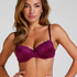 Soutien-gorge à armatures préformé Lace & Shine, Pourpre