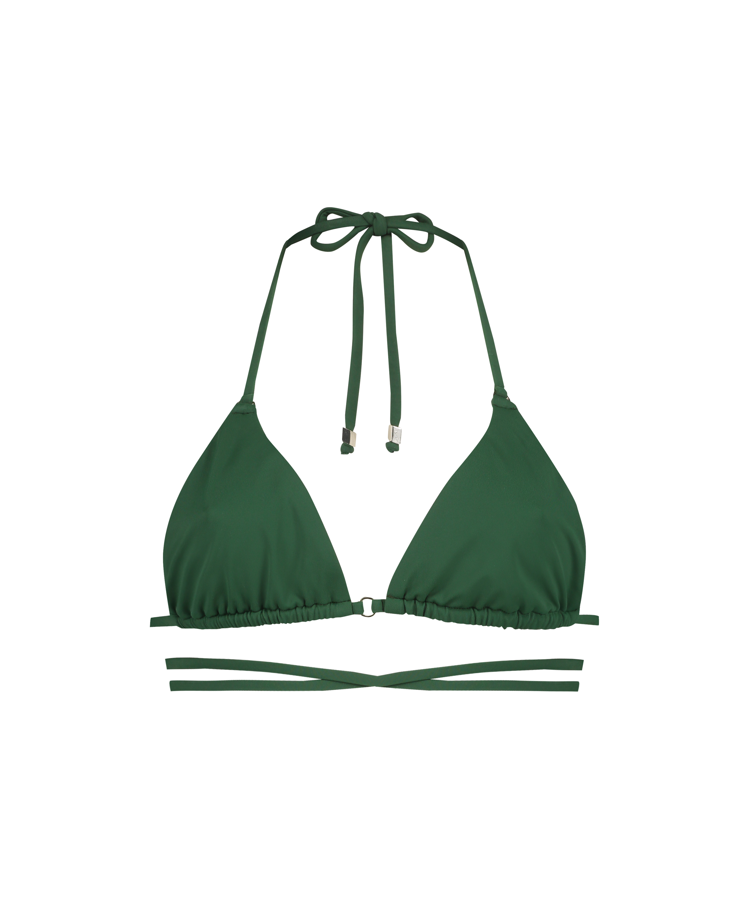 Haut de bikini triangle Digura, Vert, main