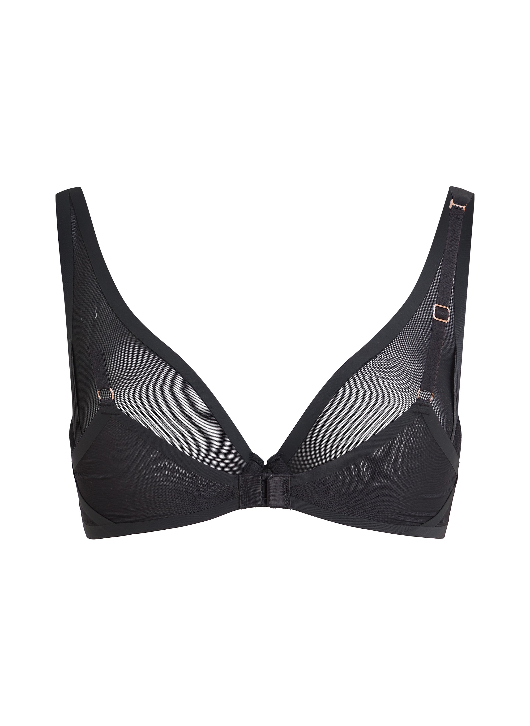 Soutien-gorge non-rembourr&eacute; &agrave; armatures Essential, Noir, main