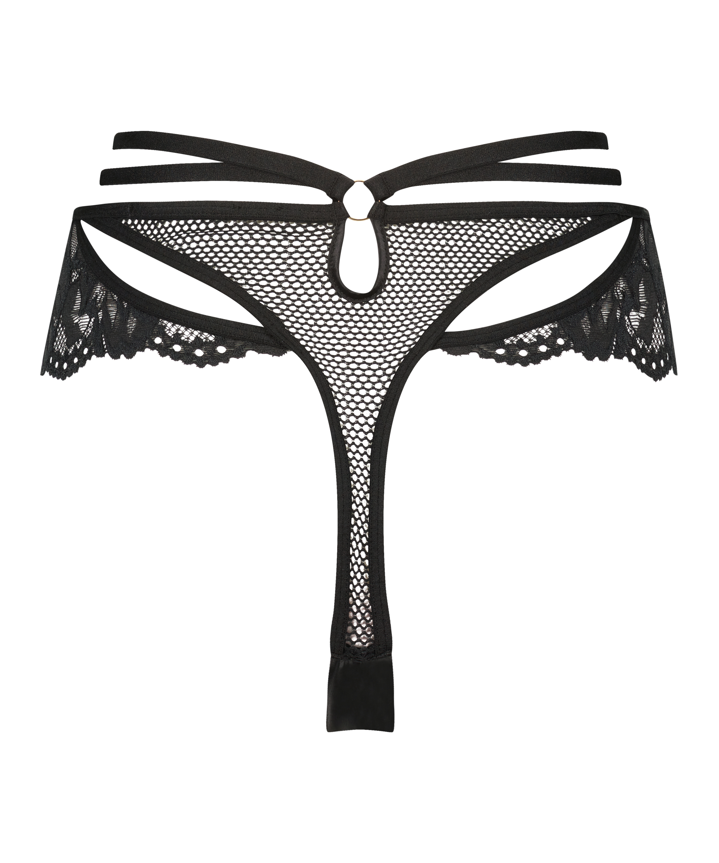 String haut Pleasure, Noir, main