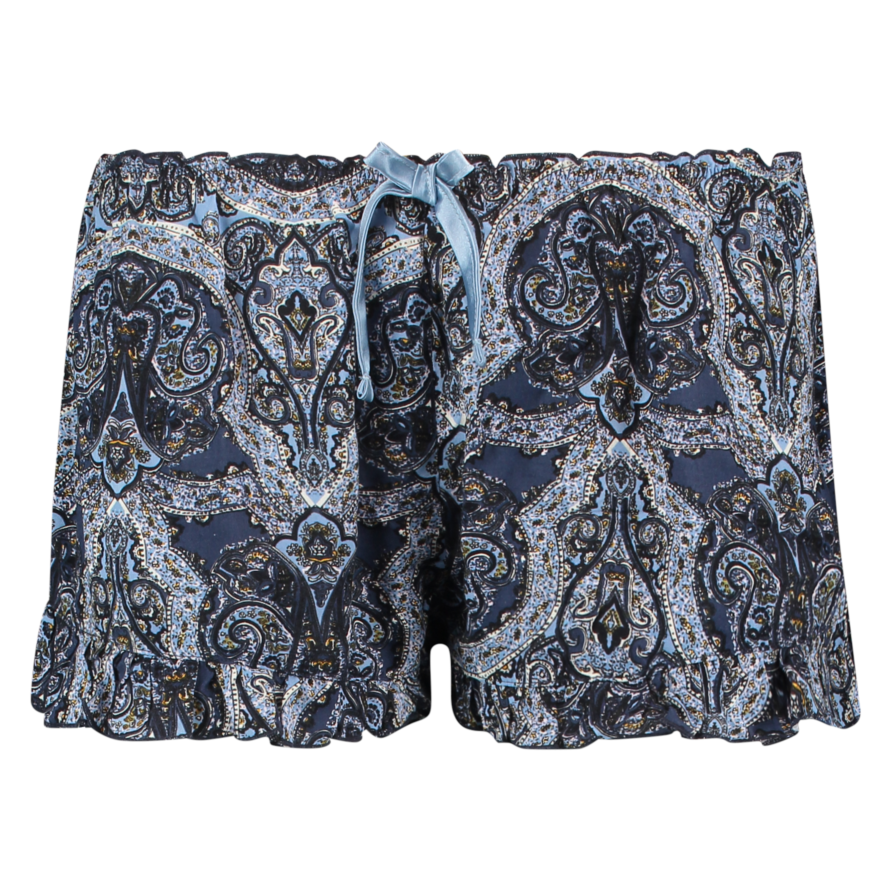 Pyjama short Woven, Blauw, main