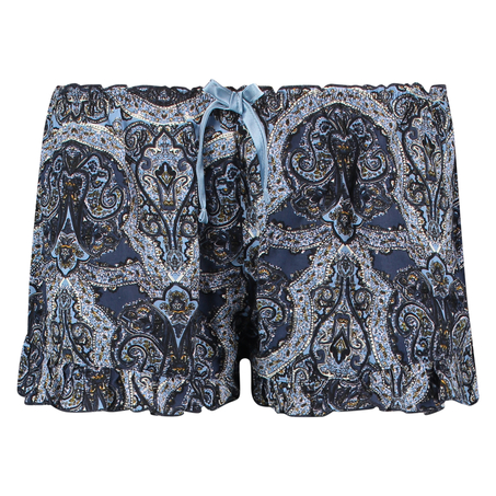 Pyjama short Woven, Blauw