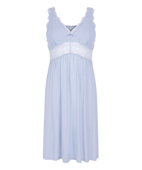 Slipdress Nora Lace, Blauw