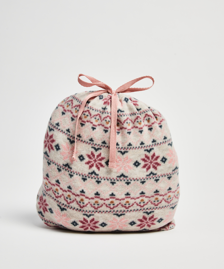 Pyjamaset met tas, Beige